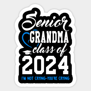 Class of 2024 Grandmother Senior Gifts Funny Senior Grandma Sticker